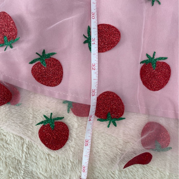 Strawberry print dress 1X - Picture 7 of 8
